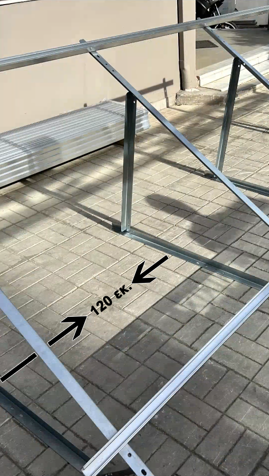 PL2300 ΤΡΙΓΩΝΗ ΒΑΣΗ ΕΝ ΘΕΡΜΩ ΓΑΛΒΑΝΙΖΜΕΝΗ ΓΙΑ ΣΤΗΡΙΞΗ ΦΩΤΟΒΟΛΤΑΙΚΩΝ ΠΑΝΕΛ