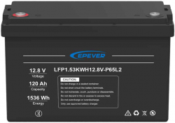 EPEVER EP-LFP12120 ΜΠΑΤΑΡΙΑ ΛΙΘΙΟΥ 1,53KWH 12V