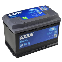 EXIDE EXCELL 74 - ΜΠΑΤΑΡΙΑ ΑΥΤΟΚΙΝΗΤΟΥ 74Ah